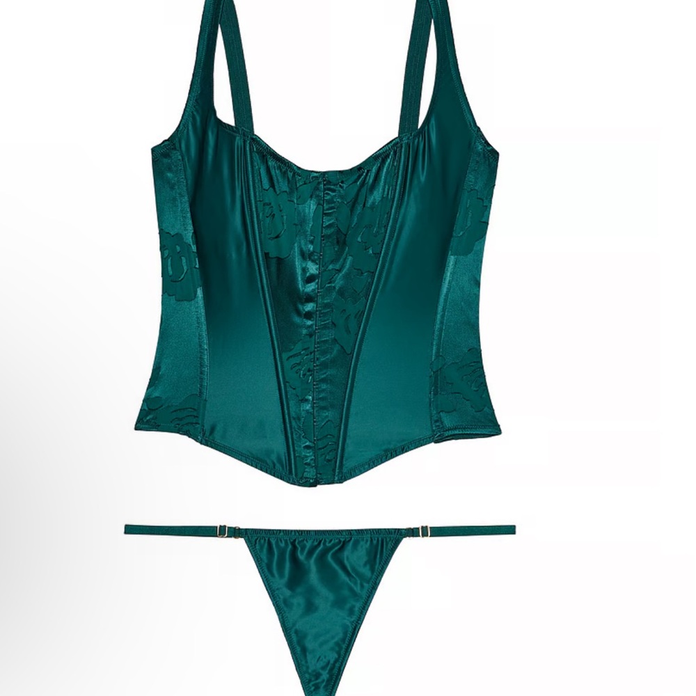 Victoria’s Secret very sexy archives burnout satin corset top